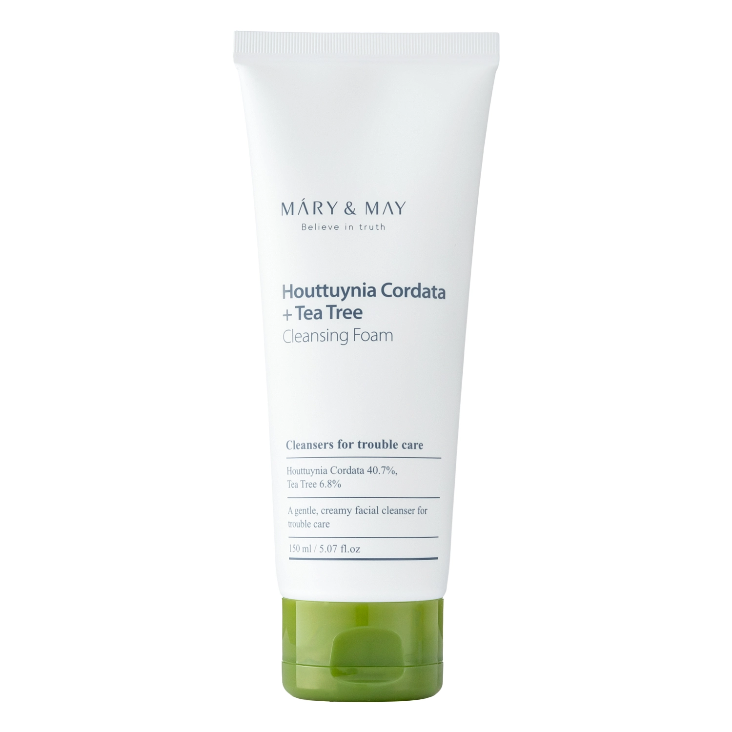 MARY & MAY Houttuynia Cordata + Tea Tree Cleansing Foam 150 ml
