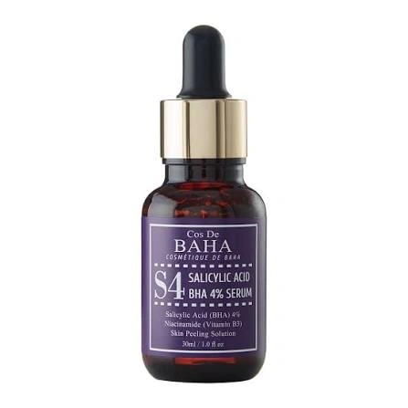 Cos De BAHA, S4 Salicylic Acid BHA 4% Serum, Ser exfoliant pentru pori și sebum, 30 ml