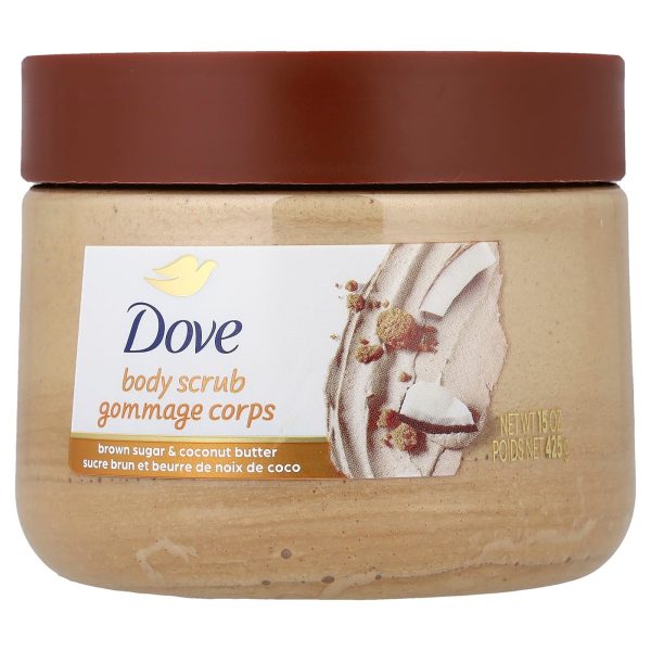 Dove, Brown Sugar & Coconut Butter Body Scrub, Scrub exfoliant hidratant, 425 g