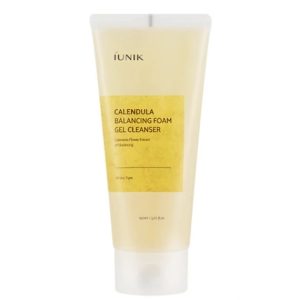 IUNIK, Calendula Balancing Foam Gel Cleanser, Gel spumant calmant pentru ten sensibil, 150 ml
