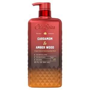 Old Spice, Body Wash for Men The Spice Alchemist Cardamom & Amber Wood, Gel de dus hidratant și parfumat, 591 mL