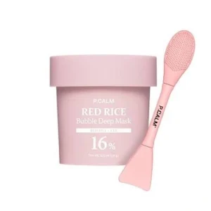P.Calm, Red Rice Bubble Deep Mask, Mască spumantă purificatoare și iluminatoare, 90g