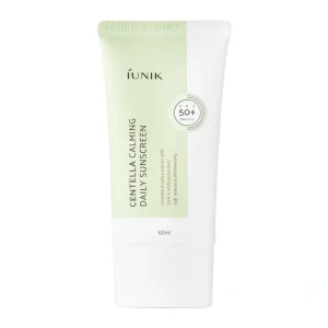 iUNIK, Centella Calming Daily Sunscreen SPF50+ PA++++, Cremă solară calmantă hidratantă, 60 ml